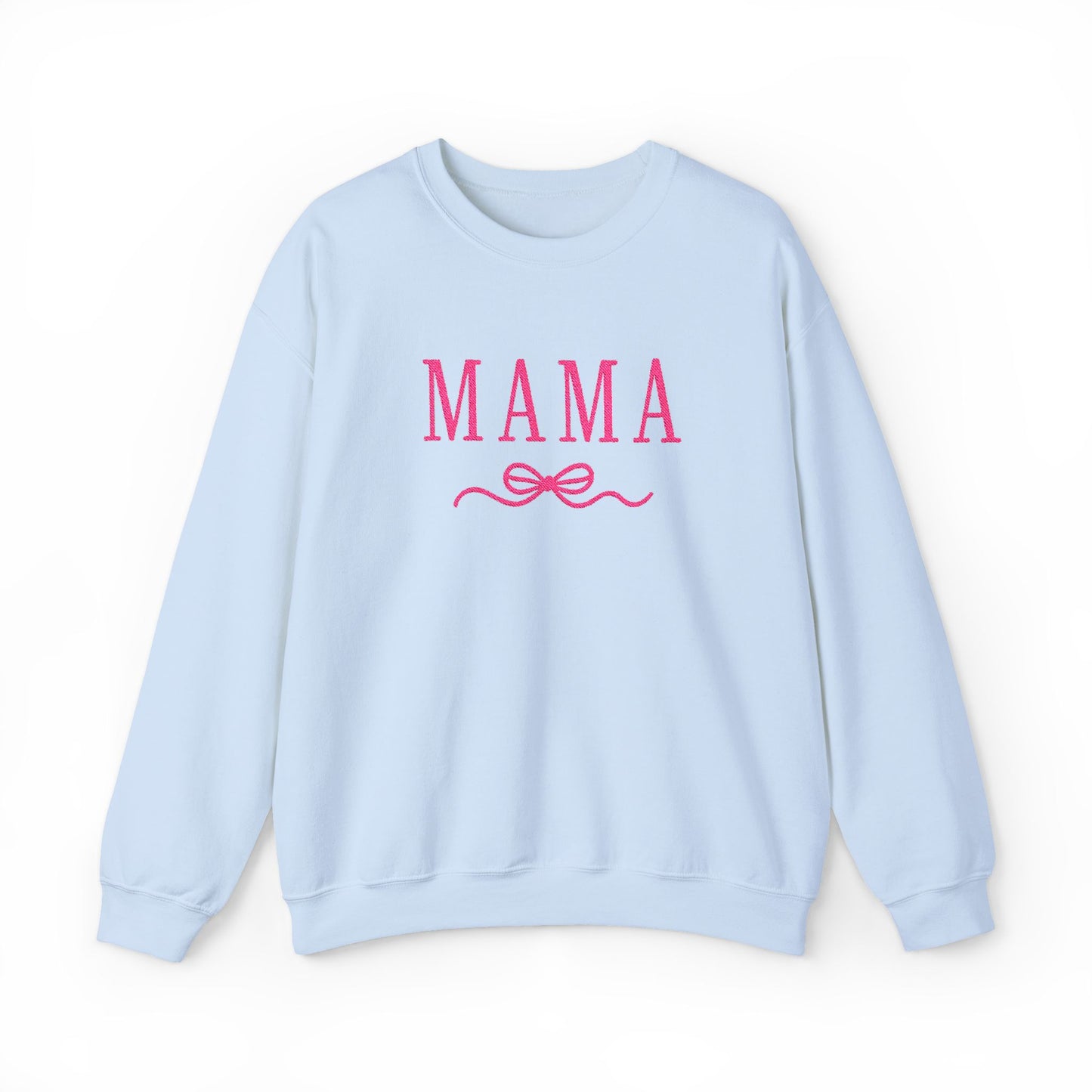Mama Crewneck Sweatshirt — Pink Script "MAMA" Graphic | Mother’s Day Gift