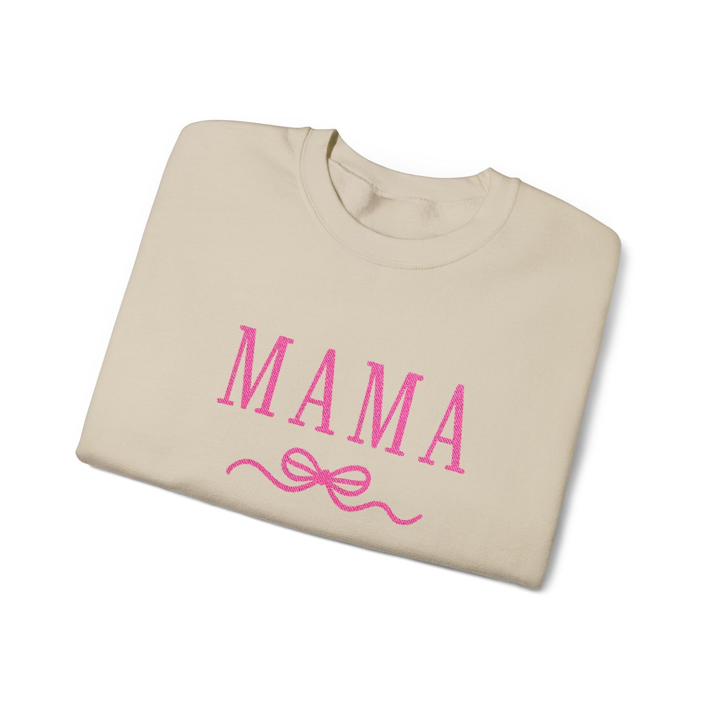 Mama Crewneck Sweatshirt — Pink Script "MAMA" Graphic | Mother’s Day Gift