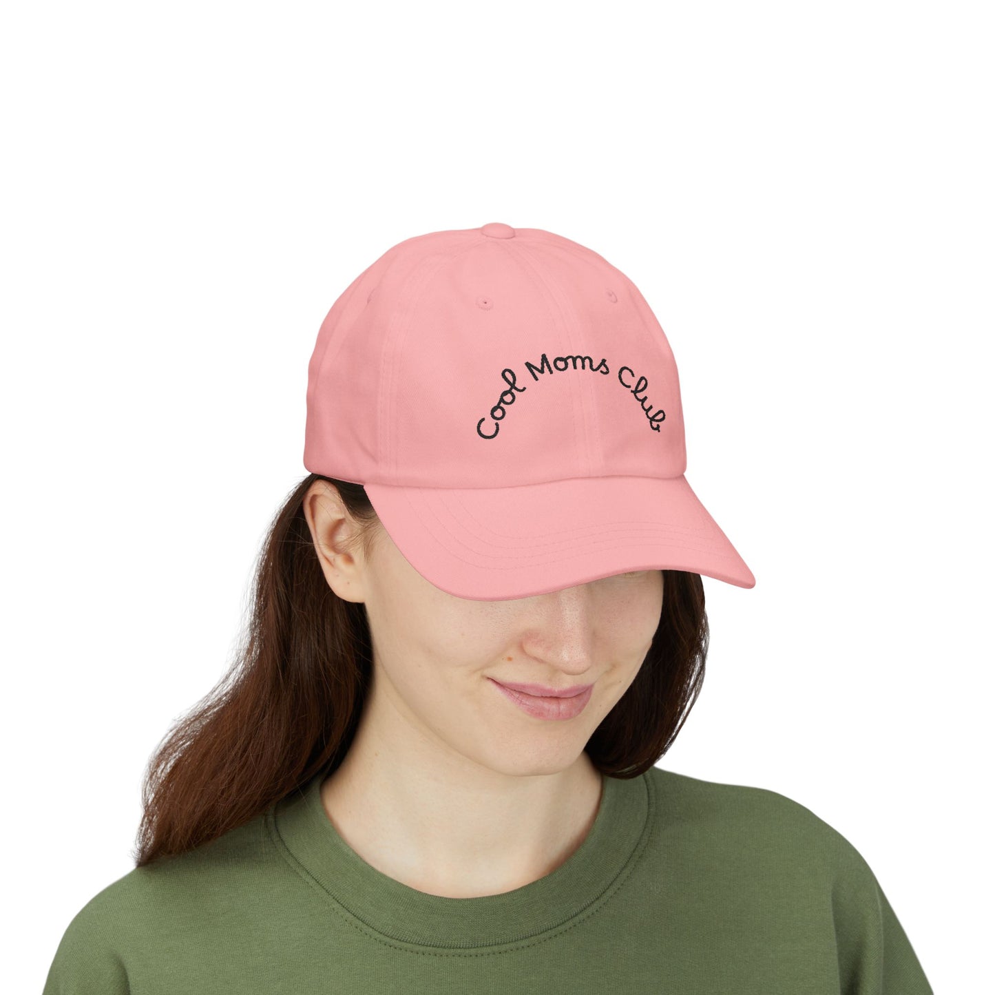 Cool Moms Club Dad Cap — Embroidered White Baseball Hat for Stylish Moms