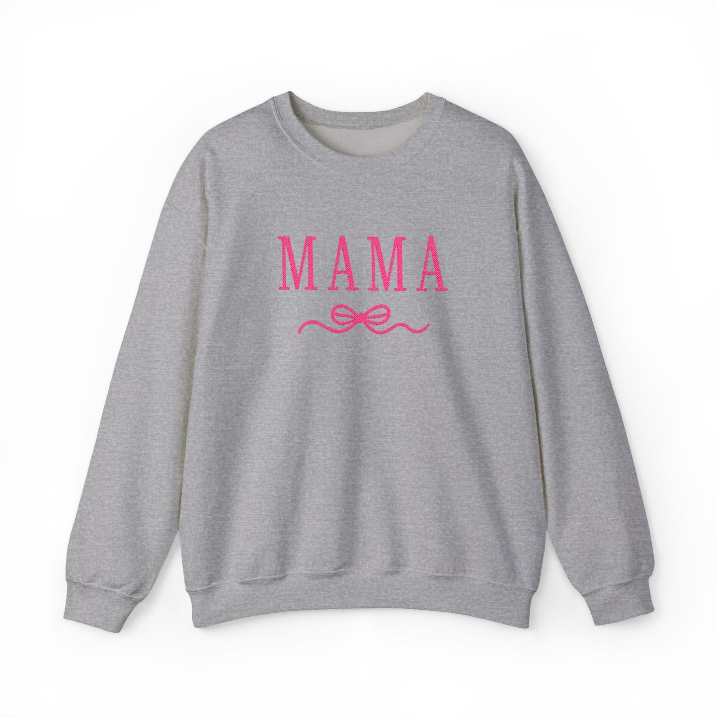 Mama Crewneck Sweatshirt — Pink Script "MAMA" Graphic | Mother’s Day Gift