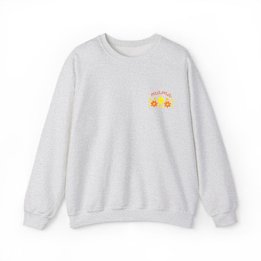 Floral Cozy Crewneck Sweatshirt - Mama Design
