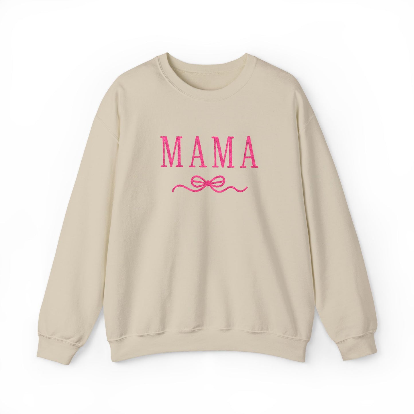 Mama Crewneck Sweatshirt — Pink Script "MAMA" Graphic | Mother’s Day Gift