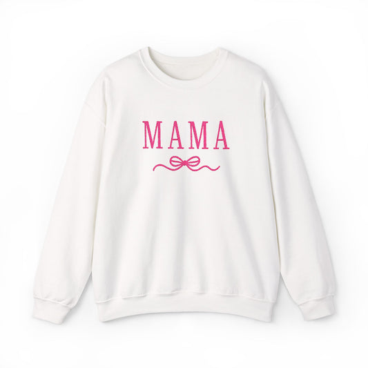 Mama Crewneck Sweatshirt — Pink Script "MAMA" Graphic | Mother’s Day Gift
