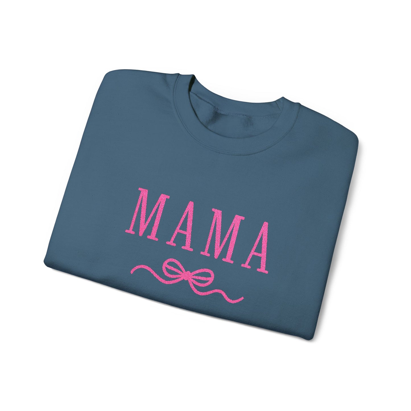 Mama Crewneck Sweatshirt — Pink Script "MAMA" Graphic | Mother’s Day Gift