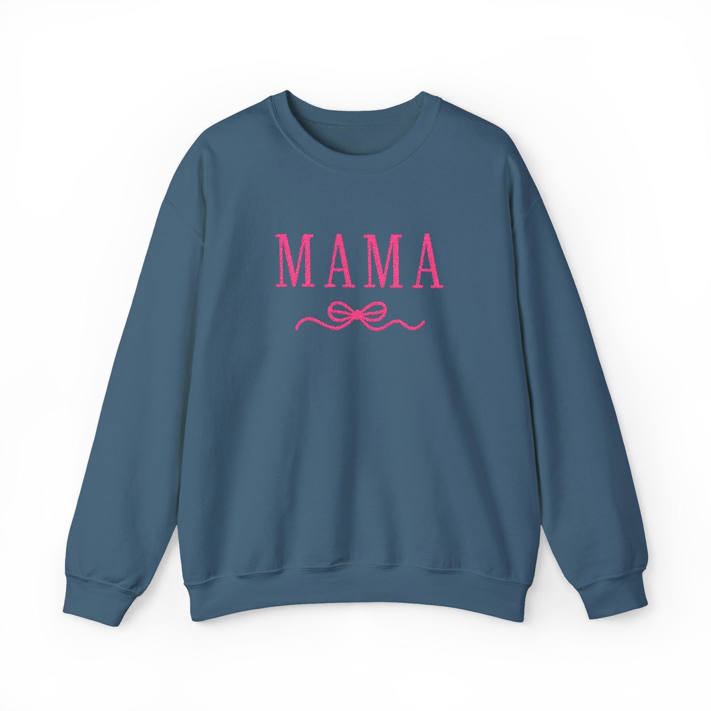 Mama Crewneck Sweatshirt — Pink Script "MAMA" Graphic | Mother’s Day Gift