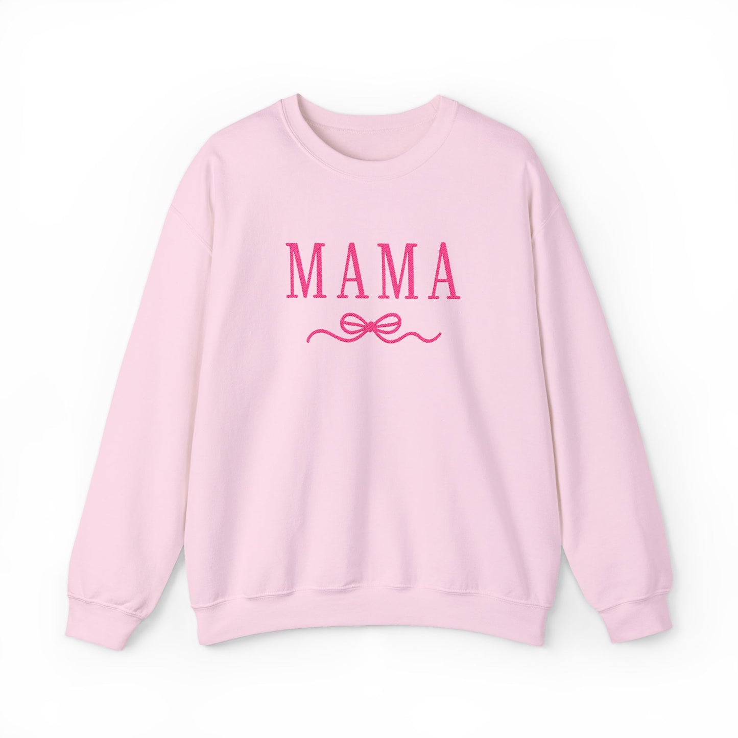 Mama Crewneck Sweatshirt — Pink Script "MAMA" Graphic | Mother’s Day Gift