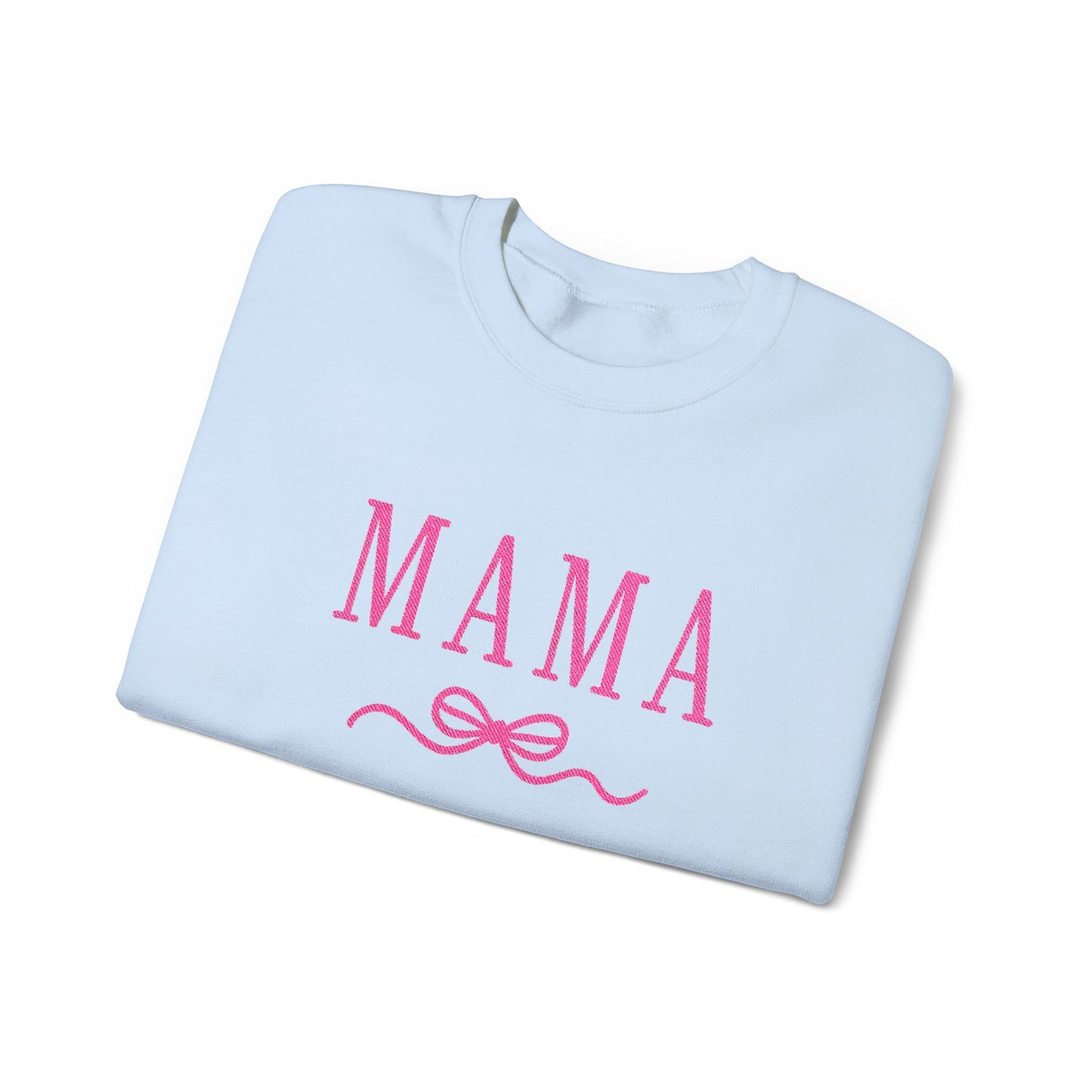 Mama Crewneck Sweatshirt — Pink Script "MAMA" Graphic | Mother’s Day Gift