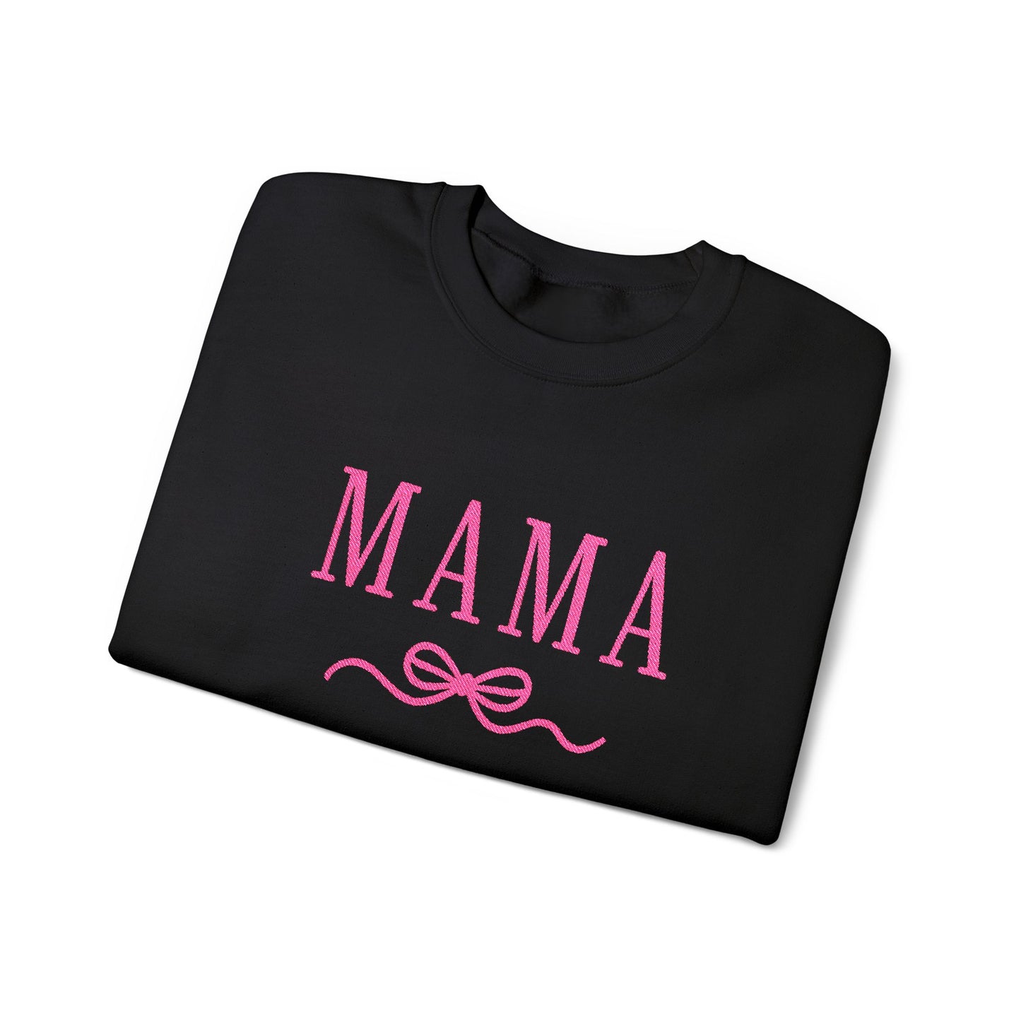 Mama Crewneck Sweatshirt — Pink Script "MAMA" Graphic | Mother’s Day Gift