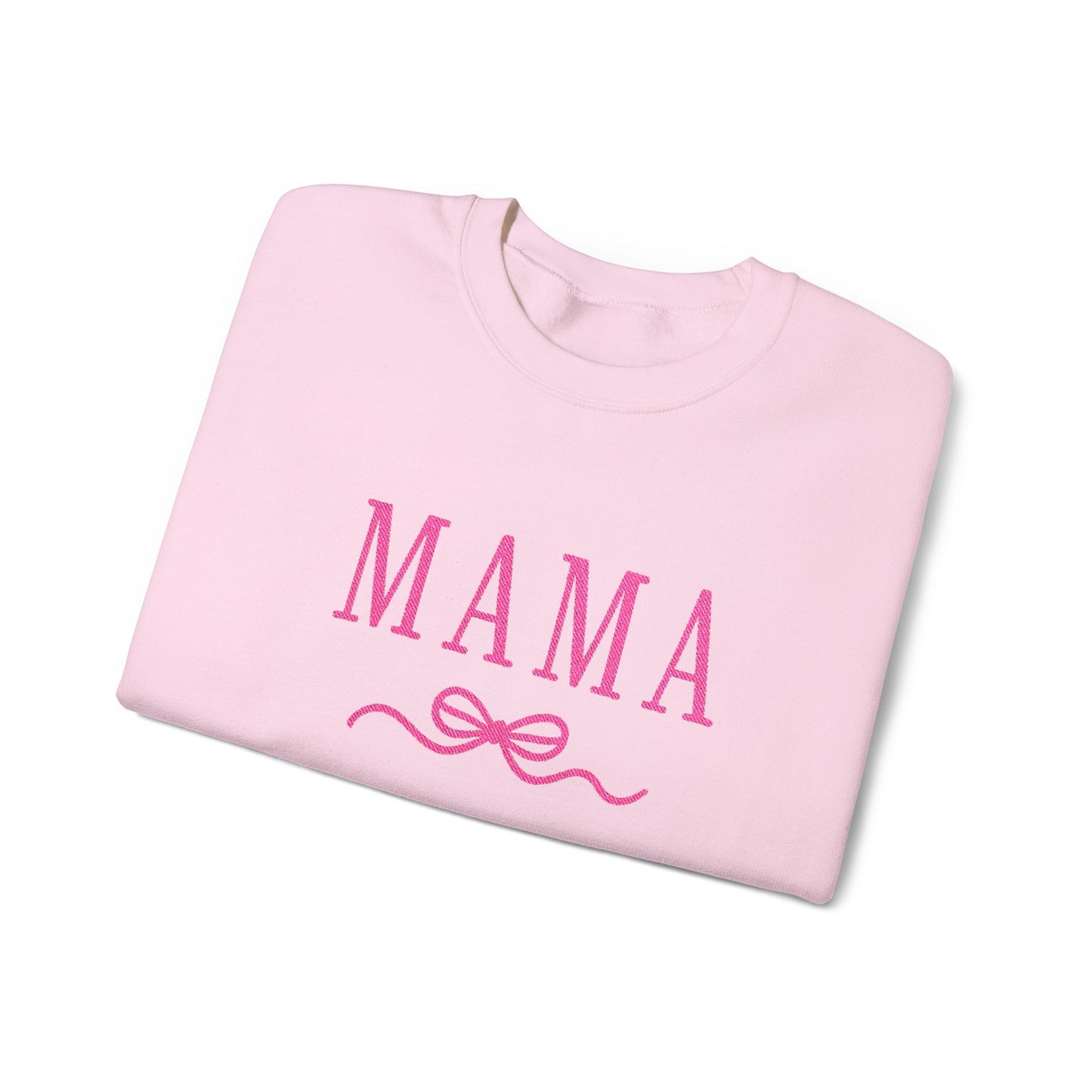 Mama Crewneck Sweatshirt — Pink Script "MAMA" Graphic | Mother’s Day Gift