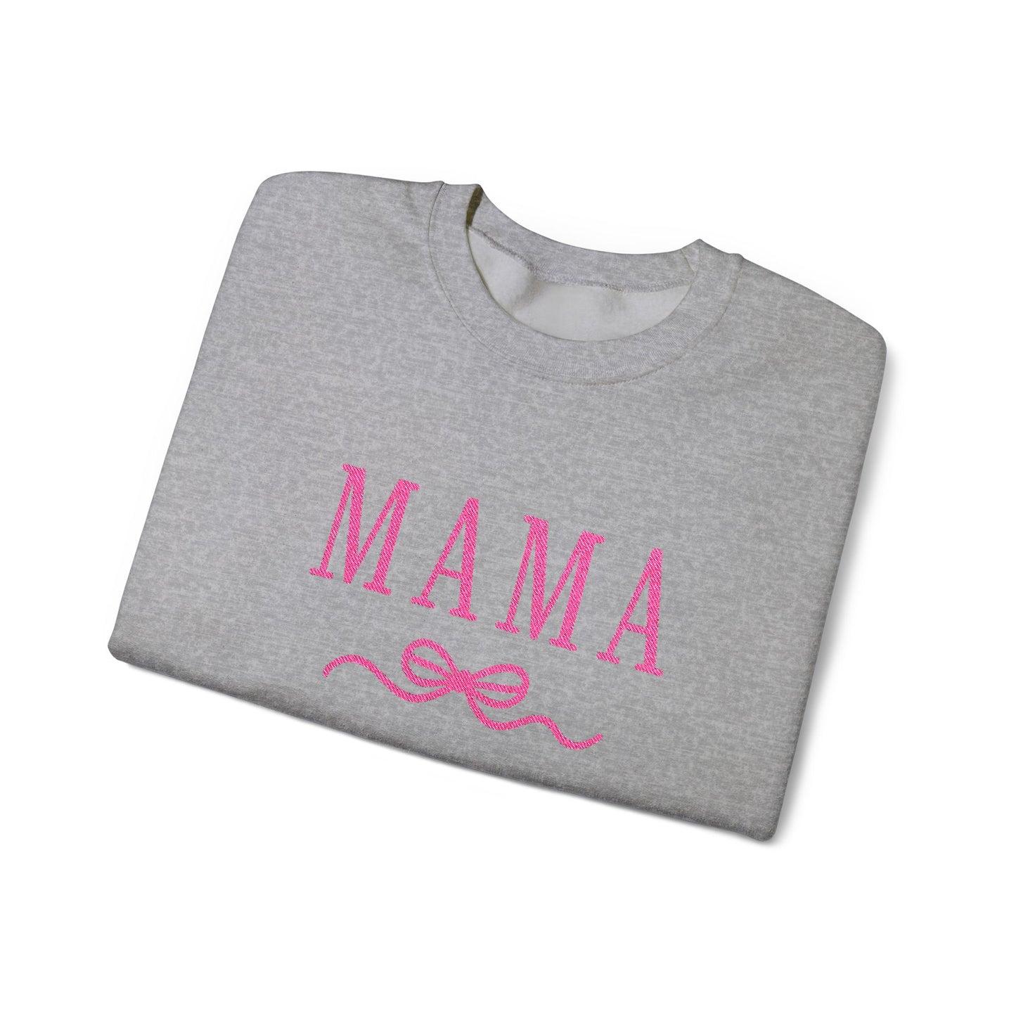 Mama Crewneck Sweatshirt — Pink Script "MAMA" Graphic | Mother’s Day Gift