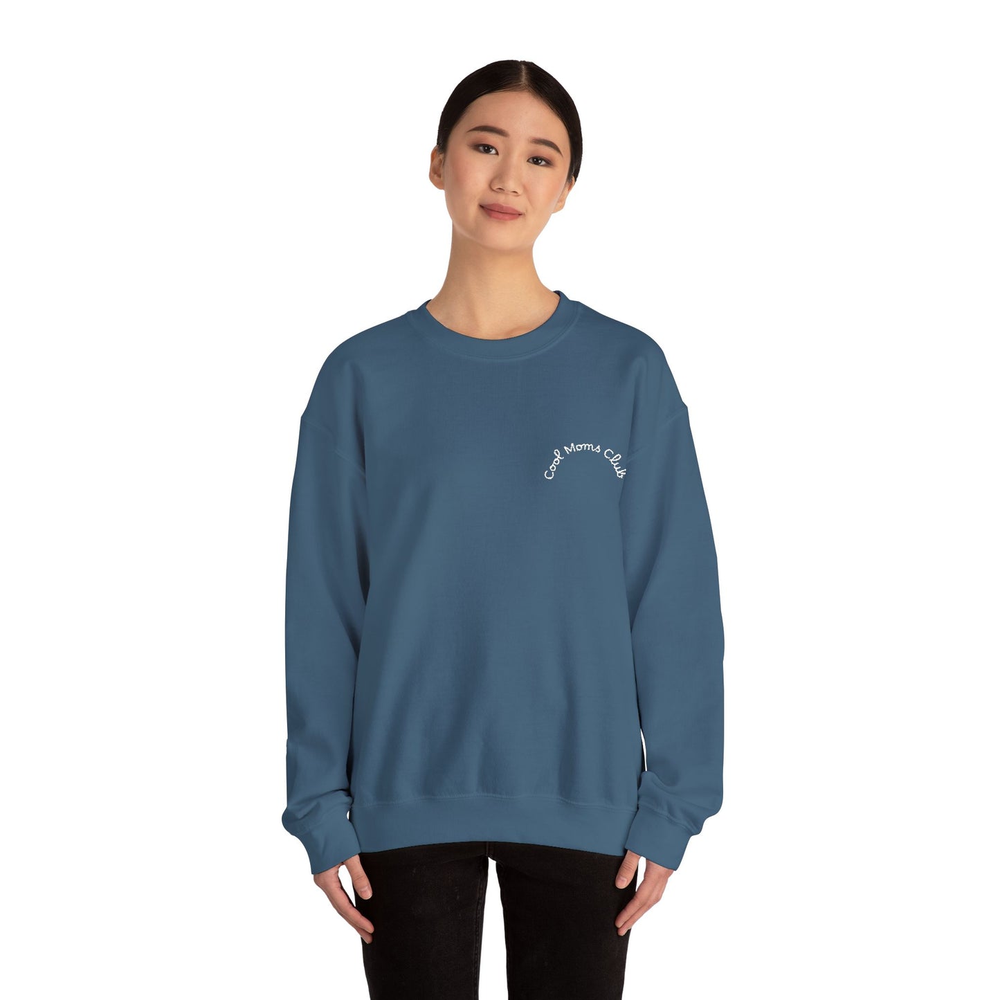 Cool Moms Club Crewneck Sweatshirt — Cozy Mother's Day Pullover