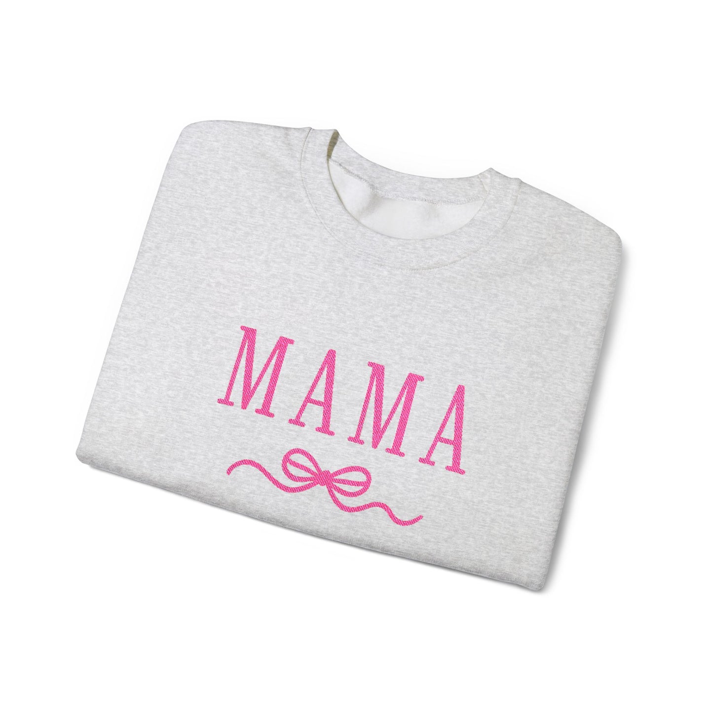 Mama Crewneck Sweatshirt — Pink Script "MAMA" Graphic | Mother’s Day Gift